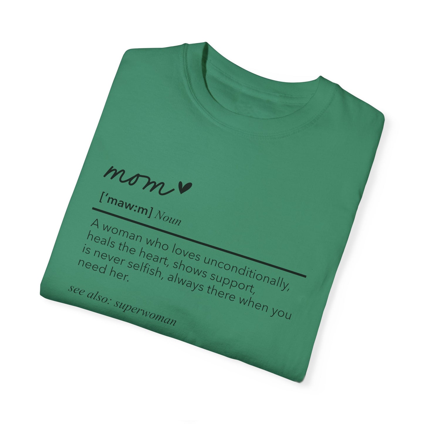 Definition of Mom shirt, summertime shirt, trendy tee, sophisticated tee, Mother's Day shirt