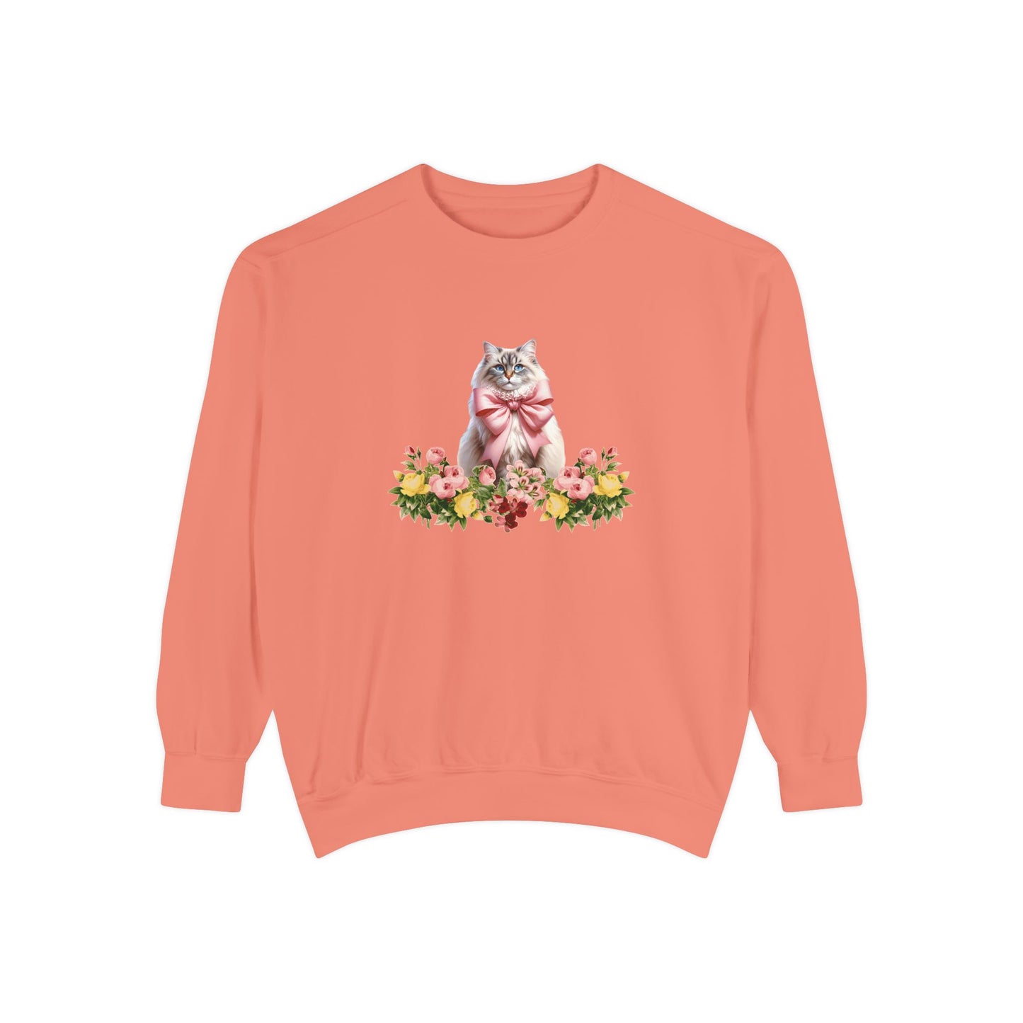 Cat Sweatshirt Coquette Sweatshirt Trendy Crewneck Aesthetic Sweatshirt Cute Sweatshirt Gift For Her Comfort Colors Sweatshirt