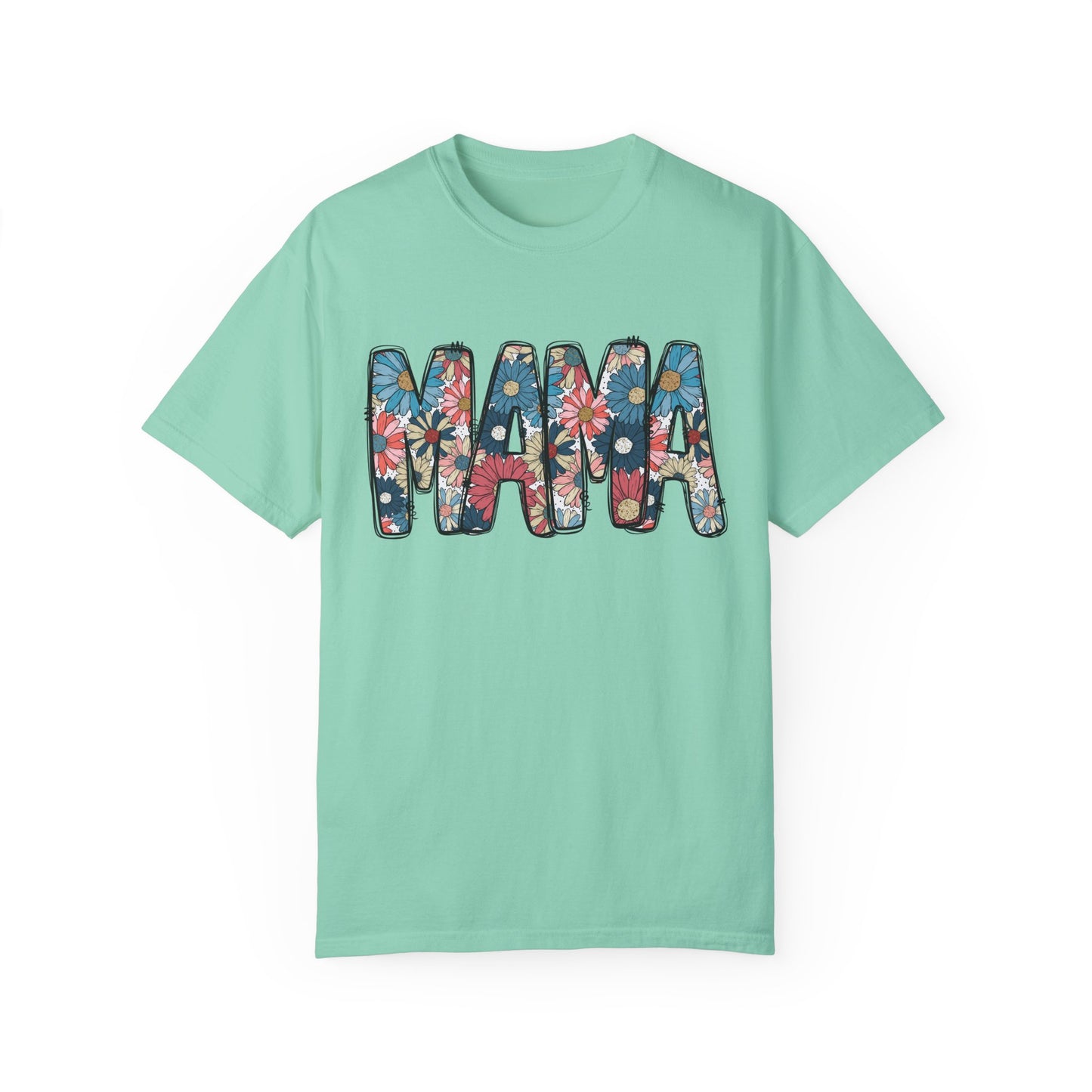 Retro Floral Mama TShirt, Retro Daisy Tee, Mothers day shirt