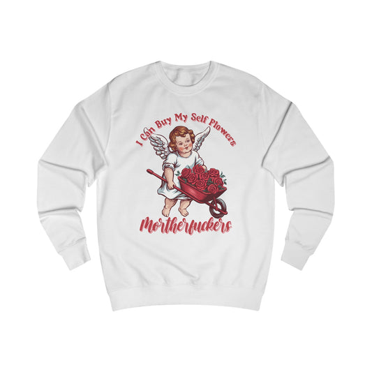 Cupid Roses Unisex Sweatshirt, Valentine's Day Gift, Funny Anti-Valentine, Self-Love Shirt, Gift for Single, Galentine's Day Jumper