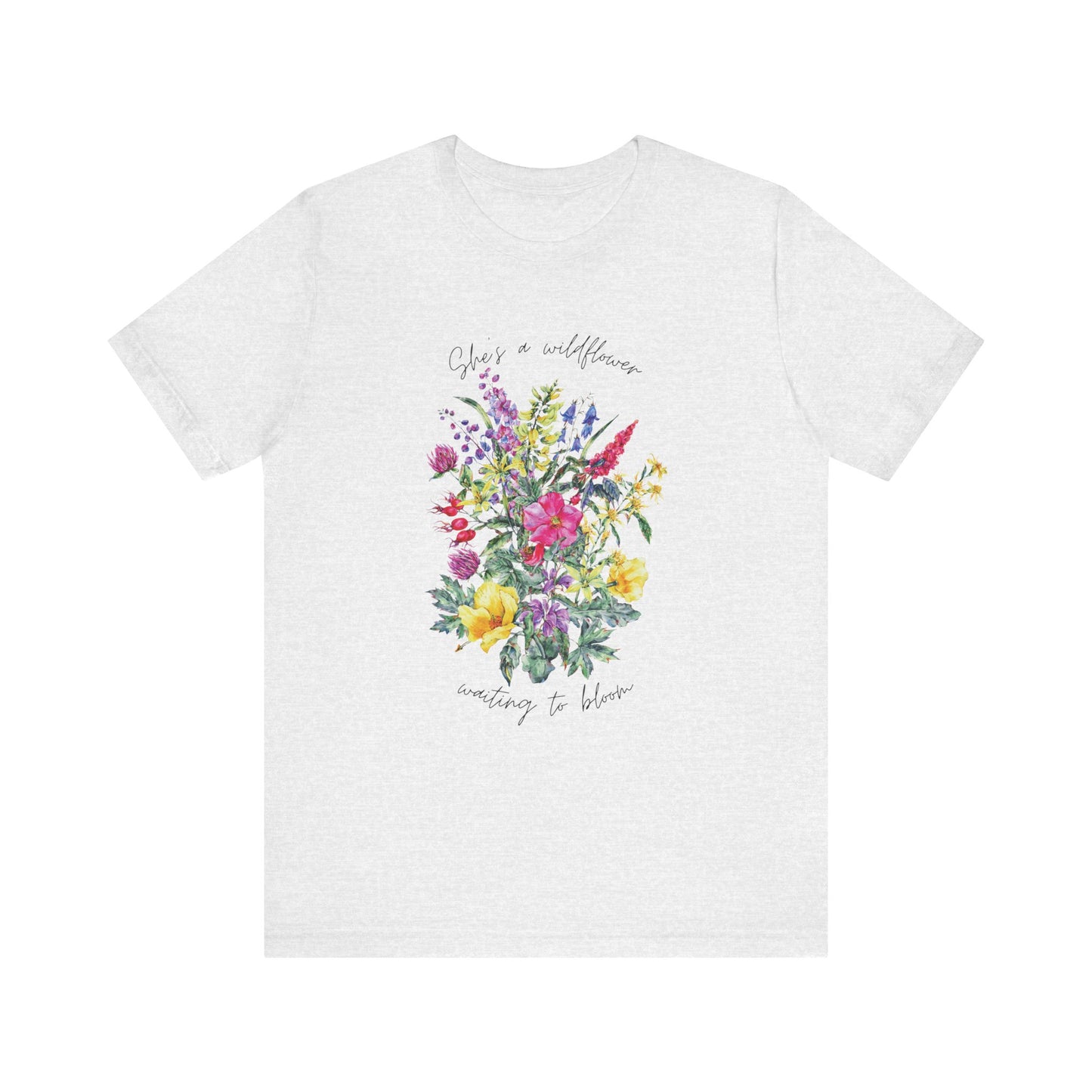Wildflowers Shirt, Spring flowers shirt, Wildflower Tshirt, Floral Tshirt, Ladies Shirts, Garden Lover Shirt, Nature Lover Shirt