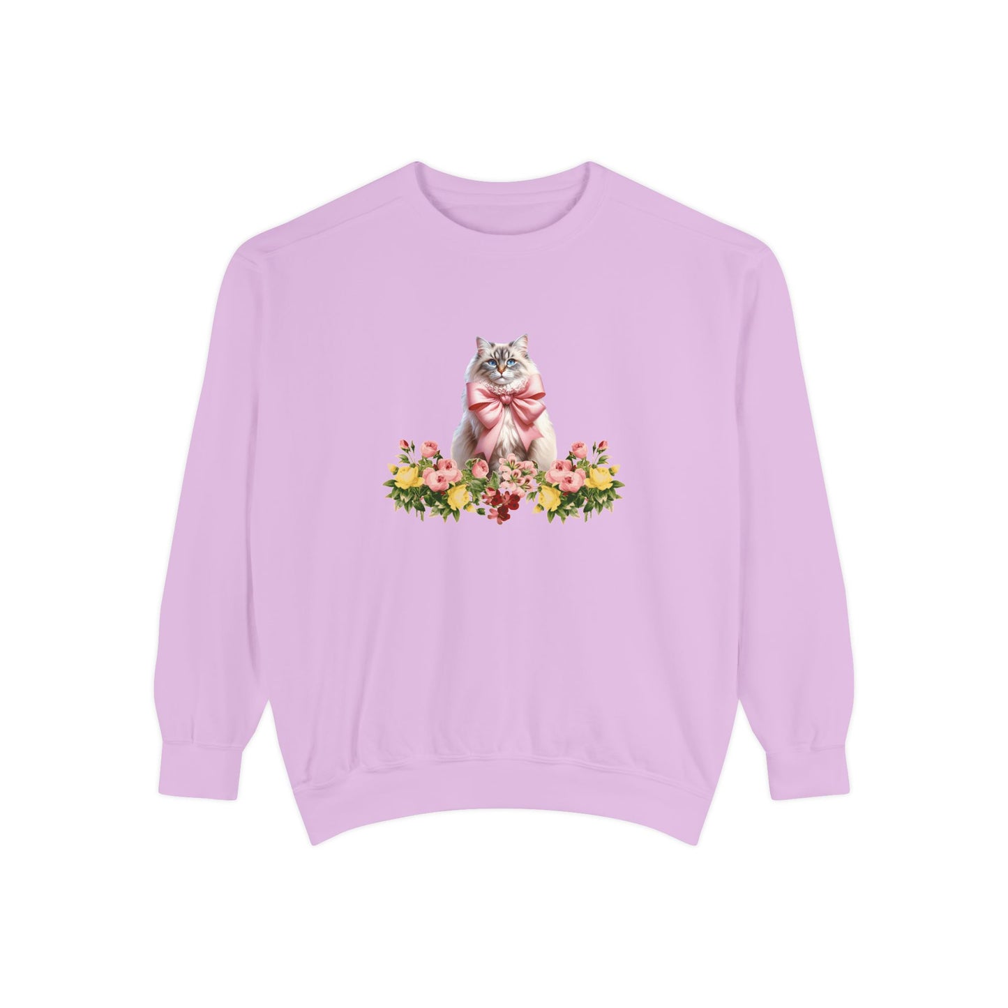 Cat Sweatshirt Coquette Sweatshirt Trendy Crewneck Aesthetic Sweatshirt Cute Sweatshirt Gift For Her Comfort Colors Sweatshirt