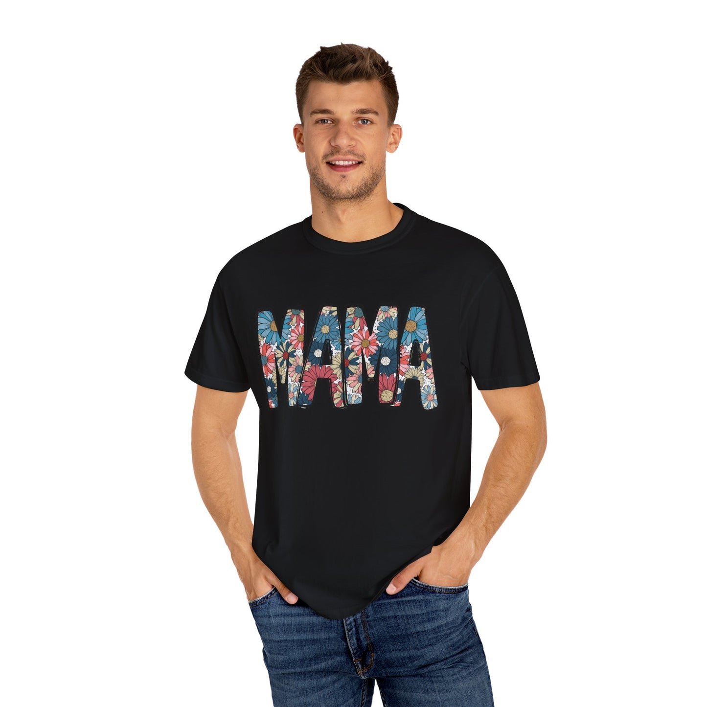 Retro Floral Mama TShirt, Retro Daisy Tee, Mothers day shirt
