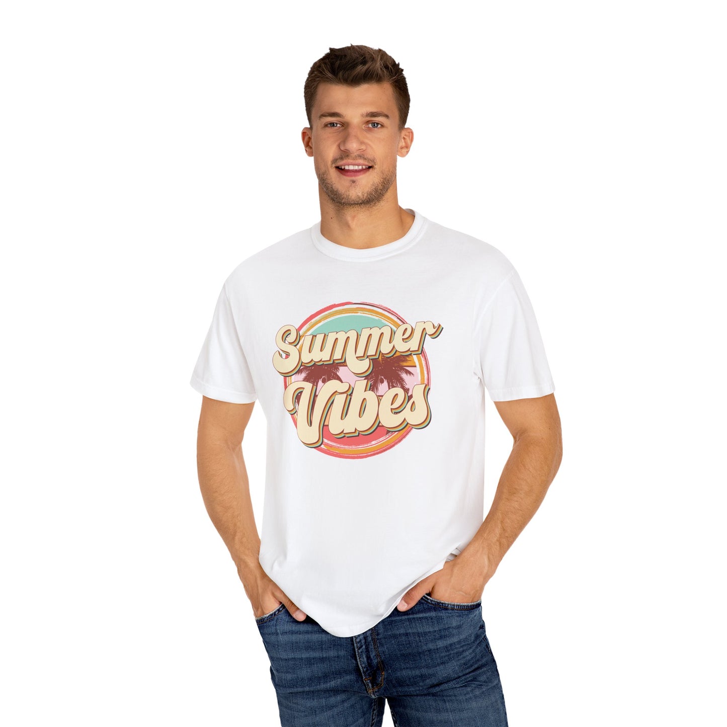 Summer vibes shirt, summertime shirt, vacation shirt, party tee, trendy tee, sophisticated tee, beach vibes tee