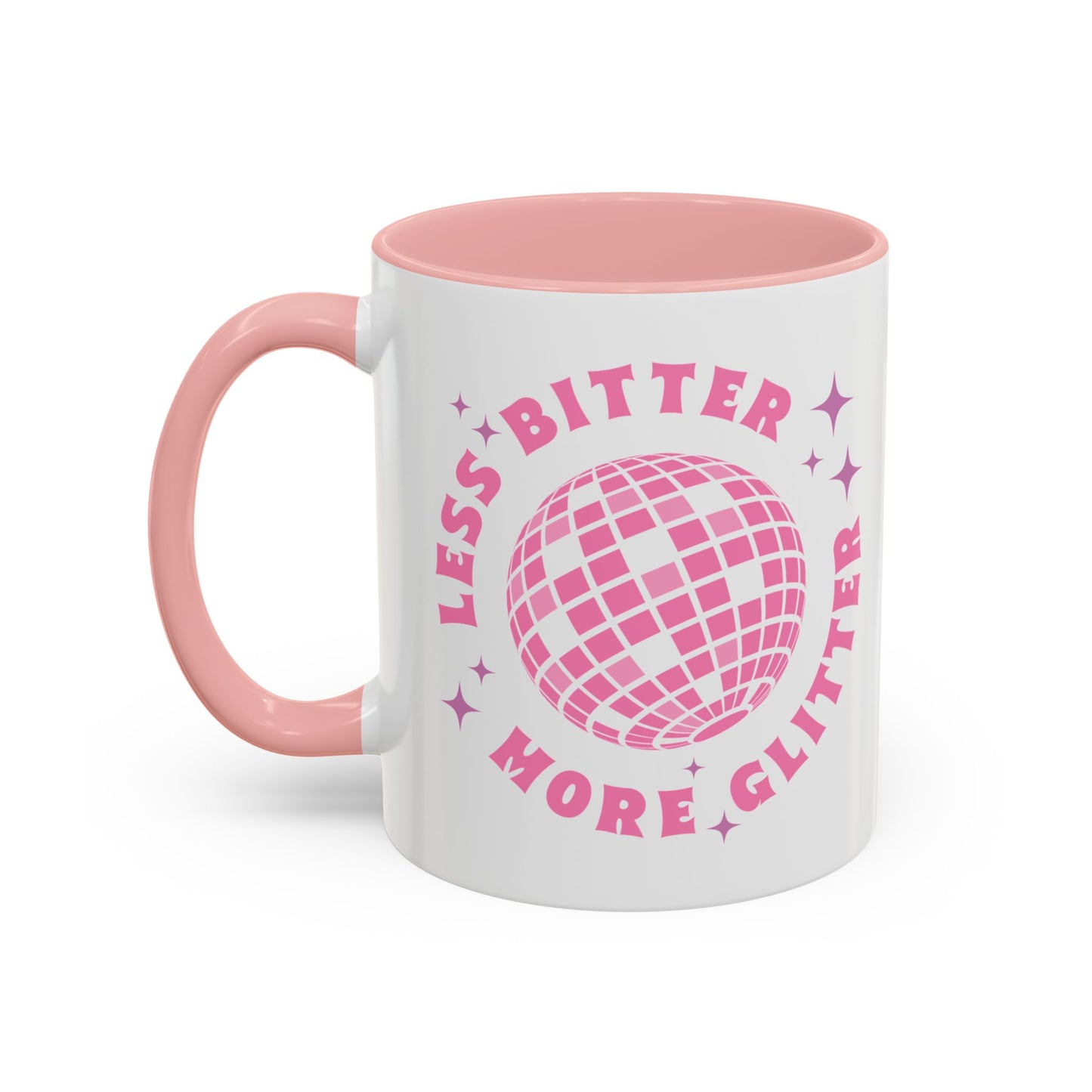Less Bitter More Glitter Accent Coffee Mug, 11oz