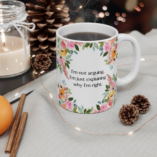 Floral Wisdom Mug 11oz