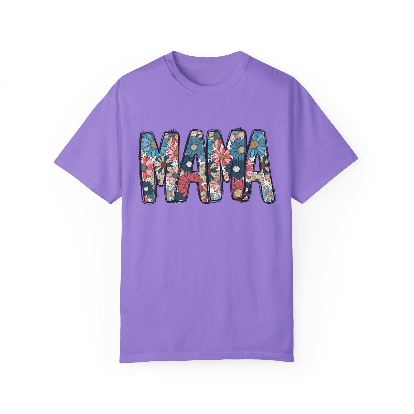 Retro Floral Mama TShirt, Retro Daisy Tee, Mothers day shirt