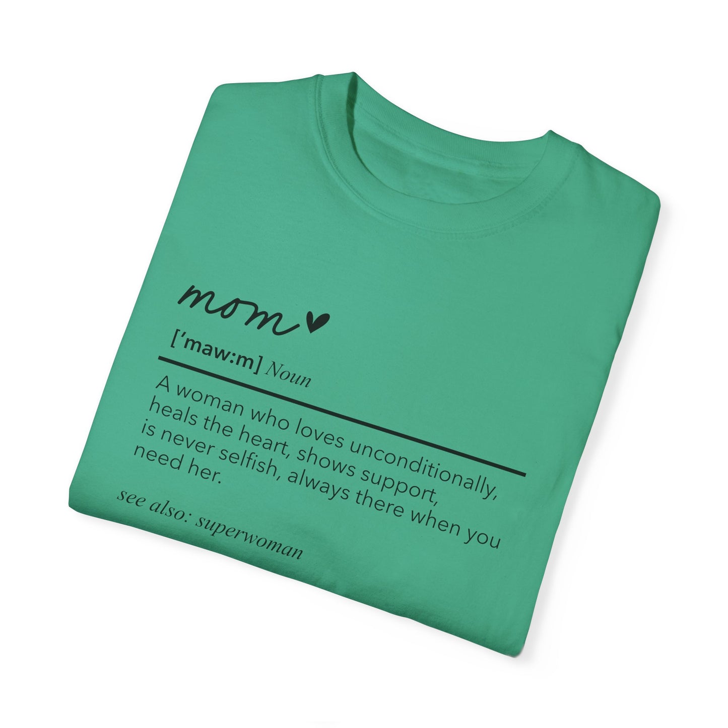 Definition of Mom shirt, summertime shirt, trendy tee, sophisticated tee, Mother's Day shirt