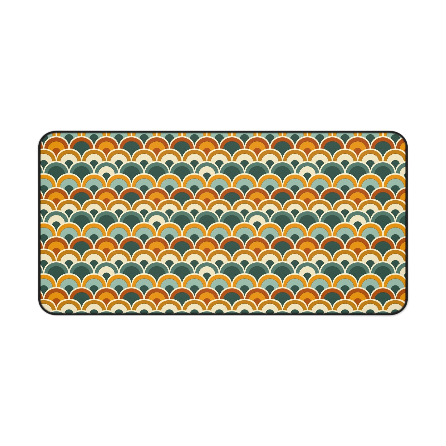 Earthy Overlapping Arches Desk Mat