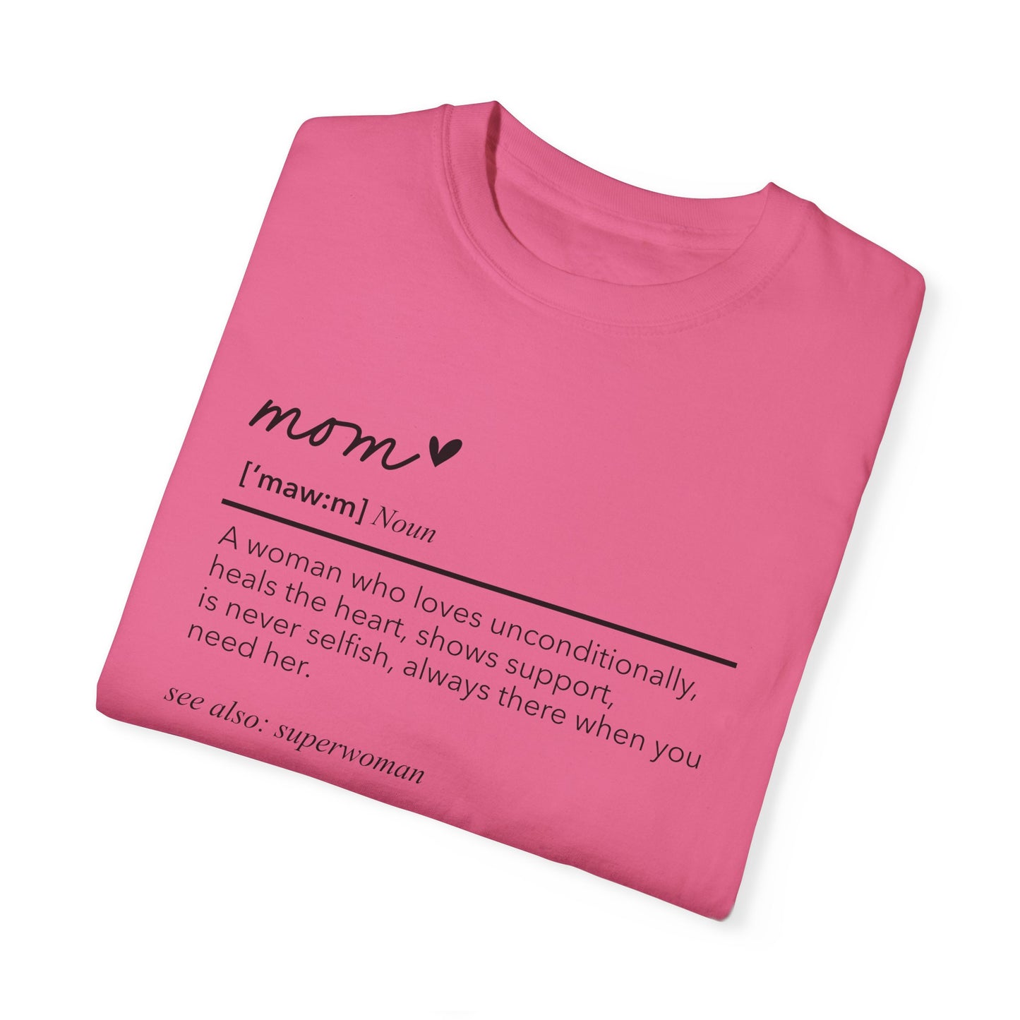 Definition of Mom shirt, summertime shirt, trendy tee, sophisticated tee, Mother's Day shirt