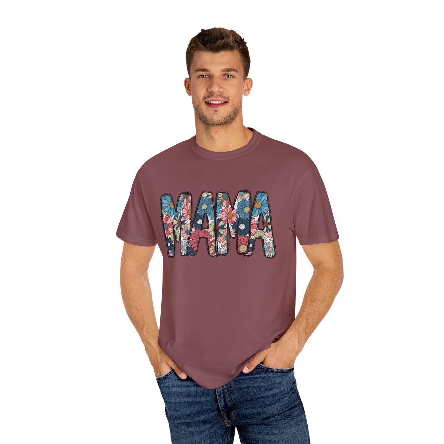 Retro Floral Mama TShirt, Retro Daisy Tee, Mothers day shirt