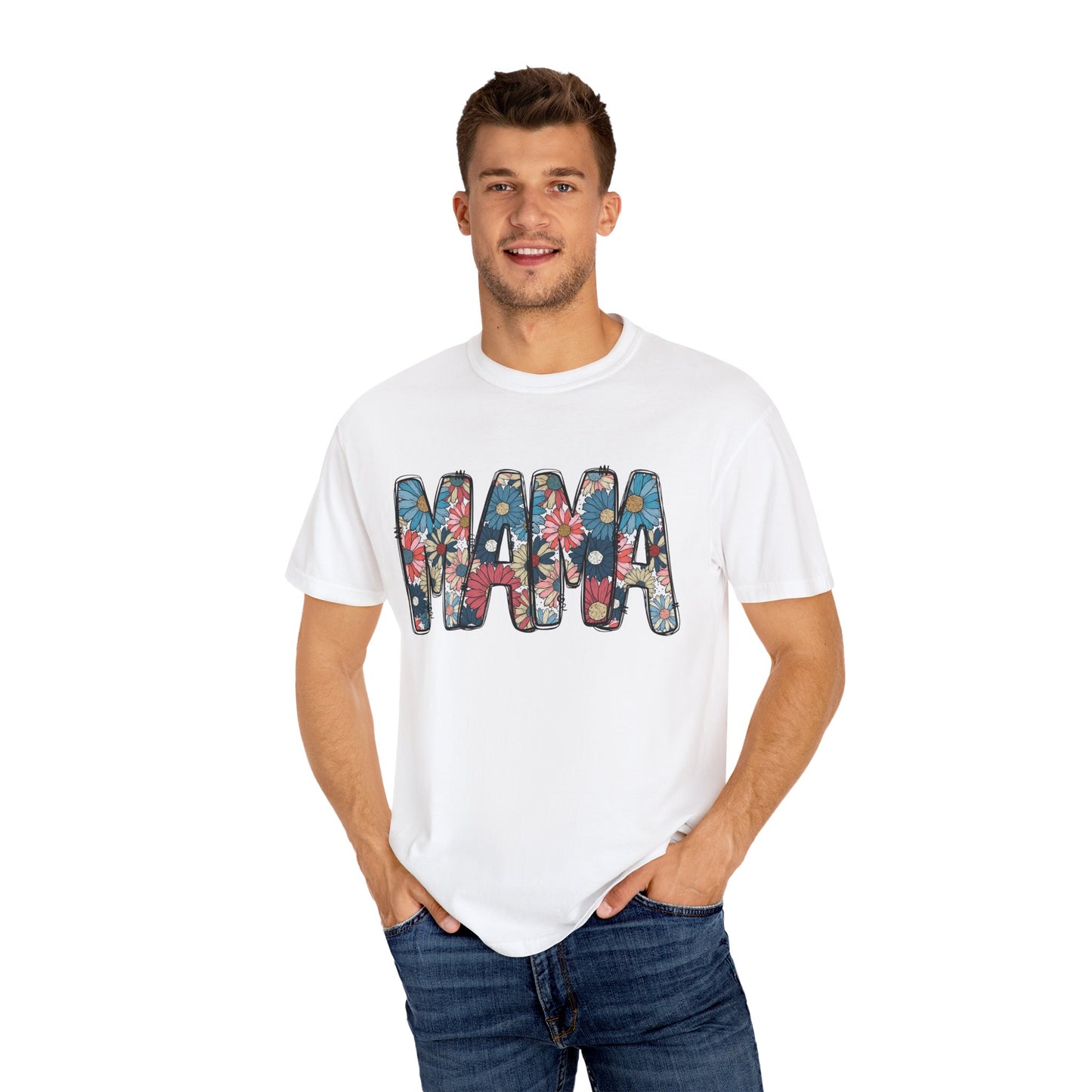Retro Floral Mama TShirt, Retro Daisy Tee, Mothers day shirt