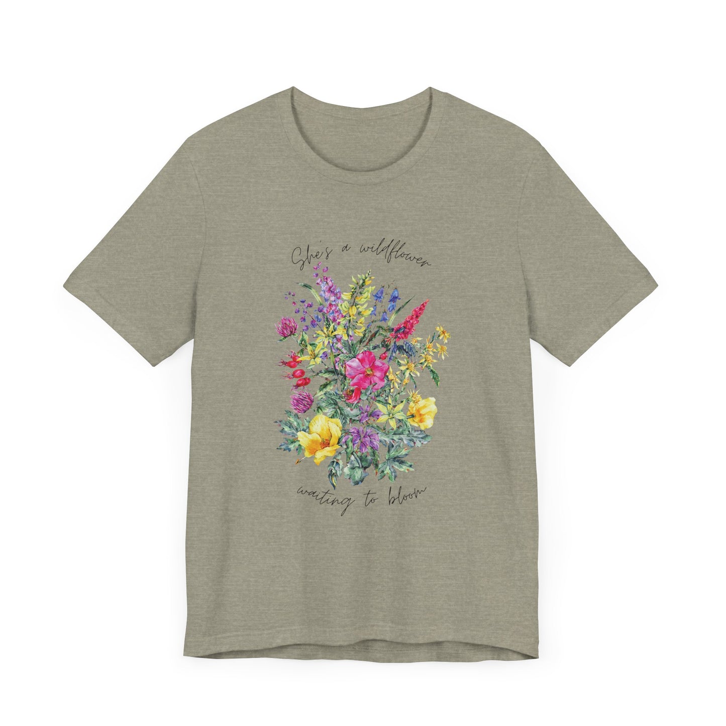 Wildflowers Shirt, Spring flowers shirt, Wildflower Tshirt, Floral Tshirt, Ladies Shirts, Garden Lover Shirt, Nature Lover Shirt