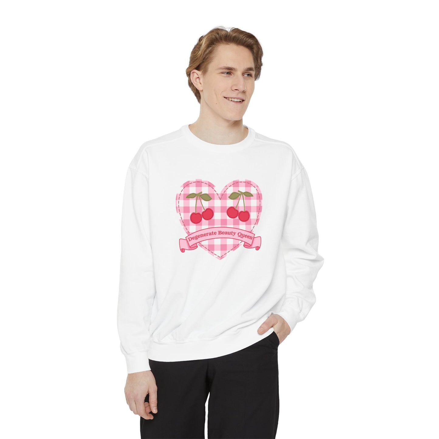 Degenerate Beauty Queen Sweatshirt, Coquette Sweatshirt, Aesthetic Sweatshirt, Cute Sweatshirt, Gift For Her. Comfort Colors Sweatshirt